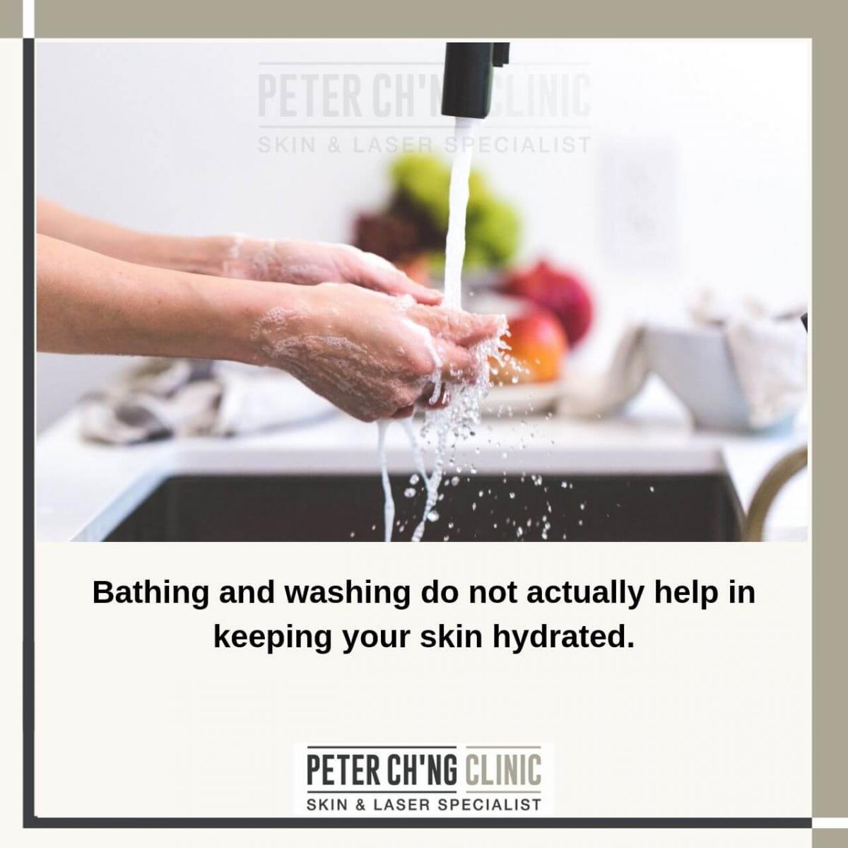 Avoid too much bathing and handwashing