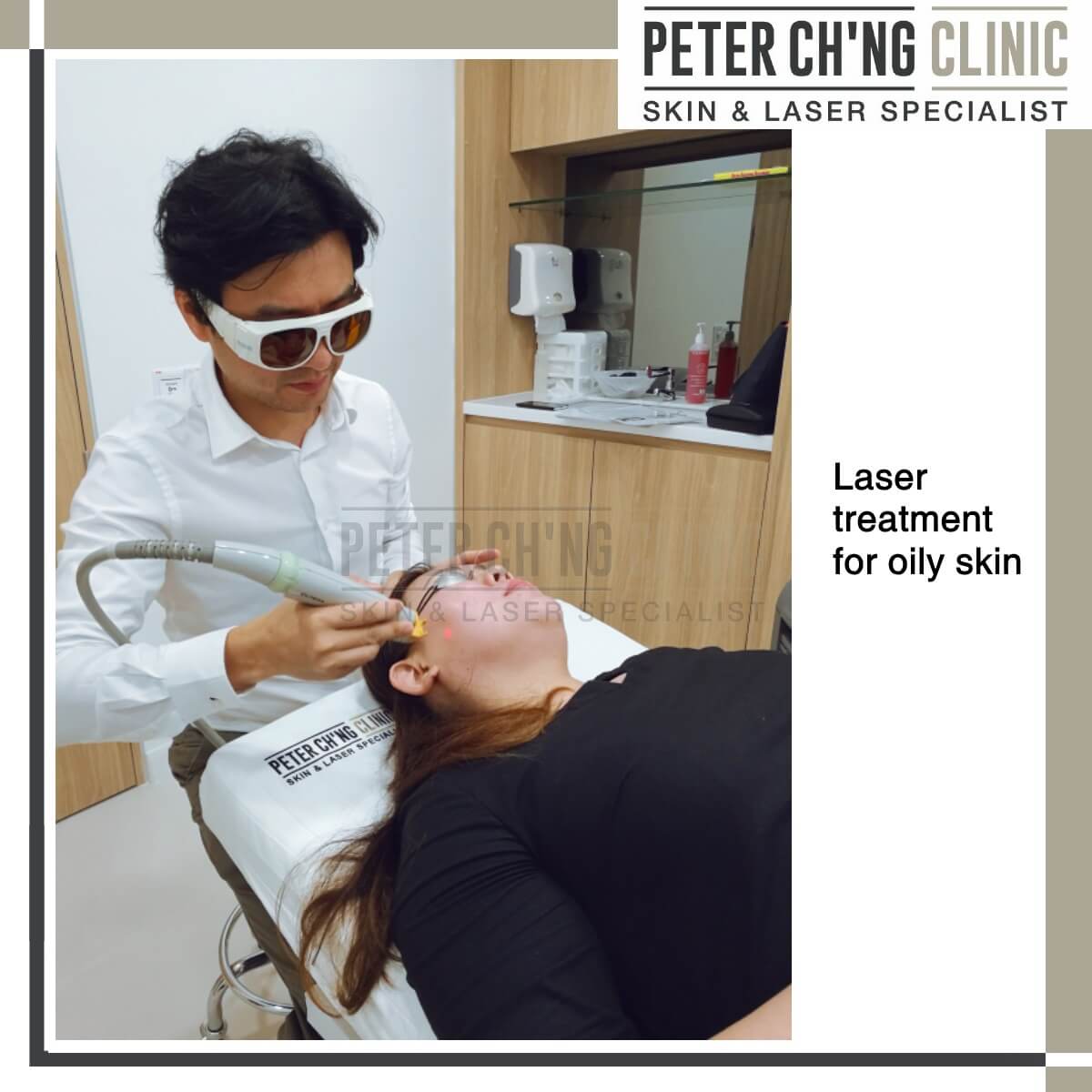 Laser treatment for oily skin